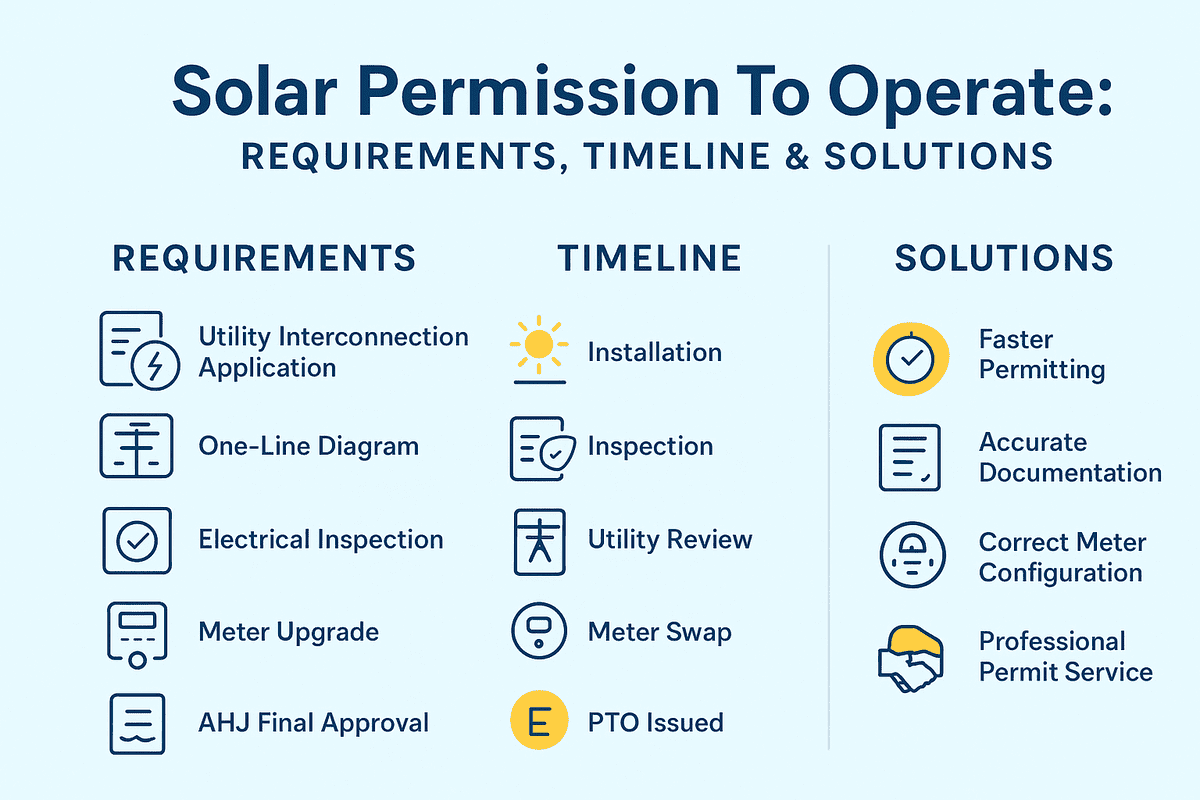 Solar Permission To Operate: Requirements, Timeline & Solutions