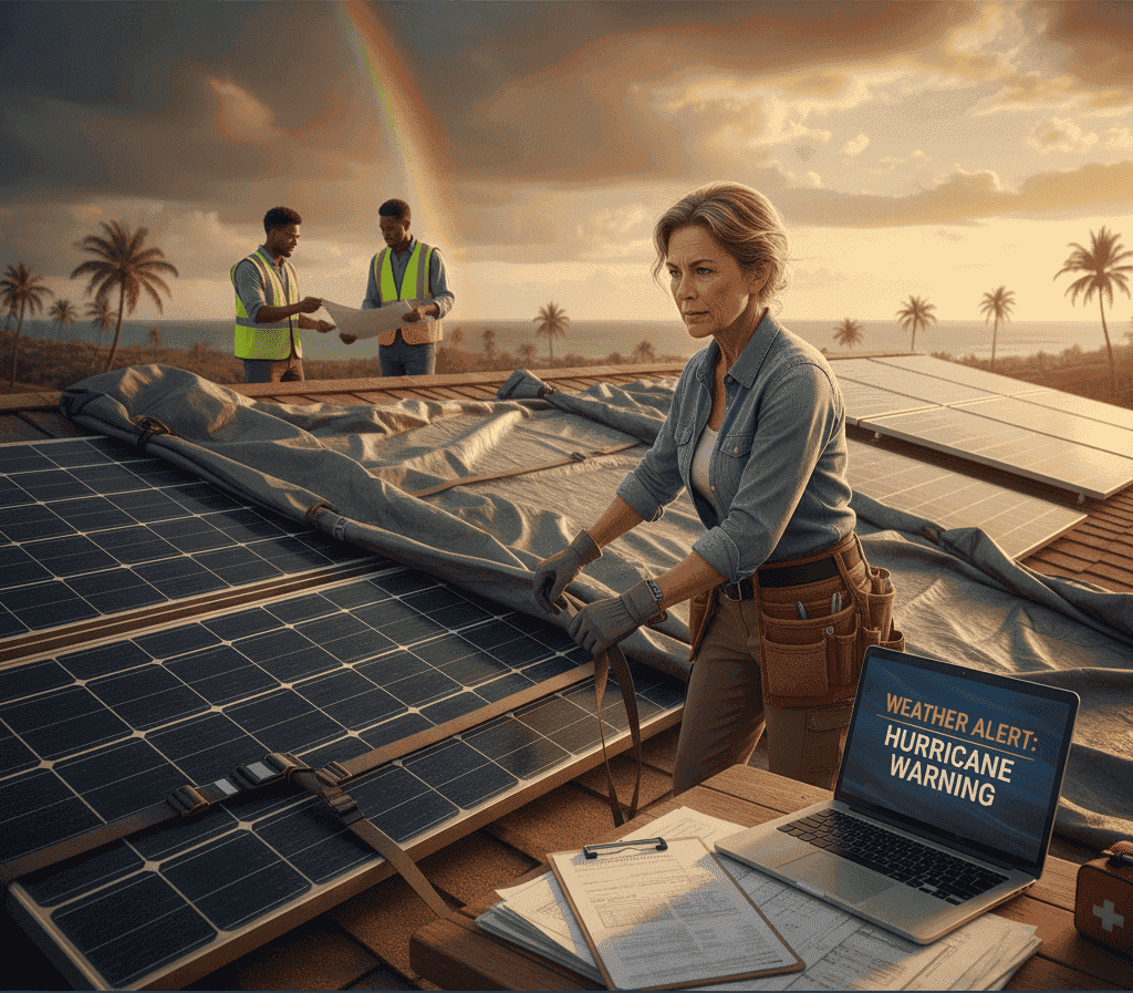 Solar Panel Hurricane Safety: Protection Tips, Permits & Recovery Guide