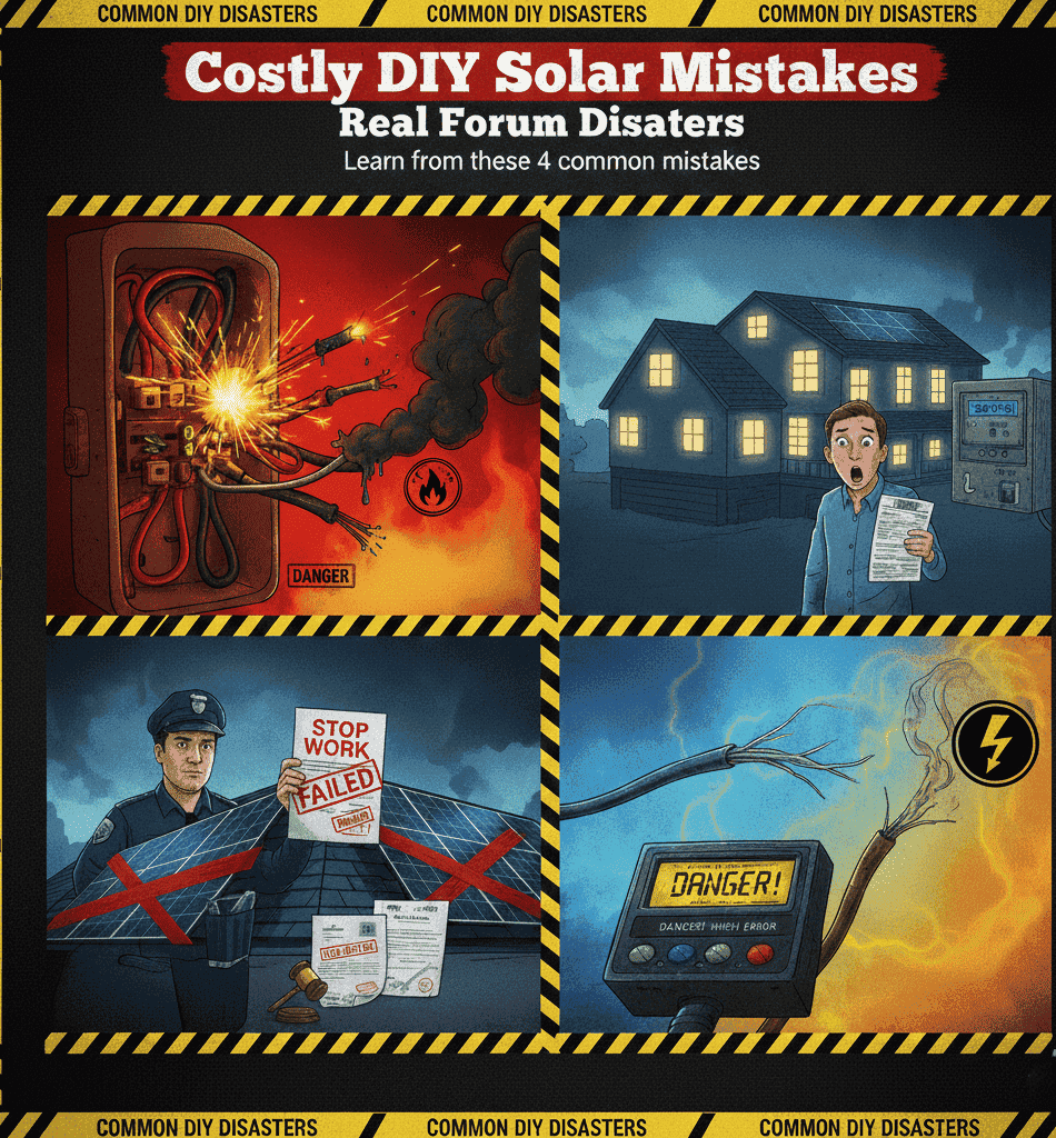 DIY Solar Mistakes: Real Forum Disasters
