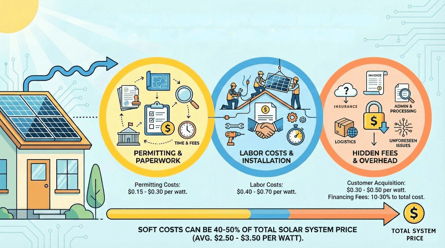 Solar Installation Soft Costs Explained: Permitting, Labor, And Hidden Fees