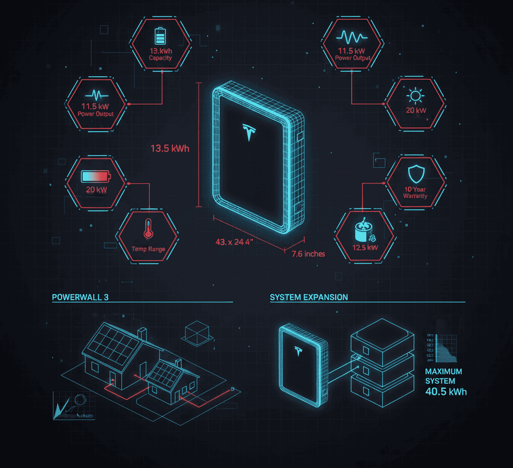 Tesla Powerwall 3 Guide: 13.5 kWh Specs, $15,400 Cost & Installation Requirements