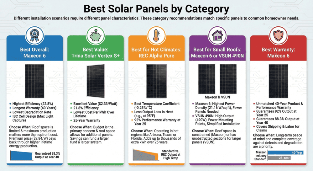 Best Solar Panels 2025: Top 10 Ranked By Efficiency & Value